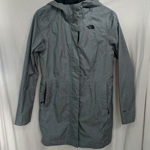 Mid-length raincoat